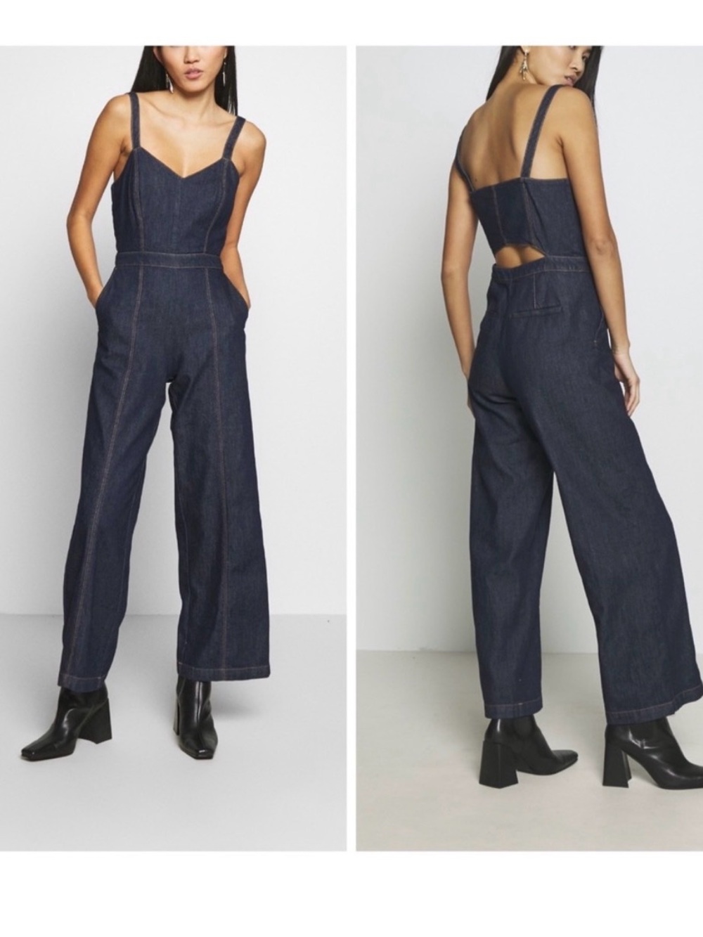 Banana Republic denim bootcut jumpsuit size 6